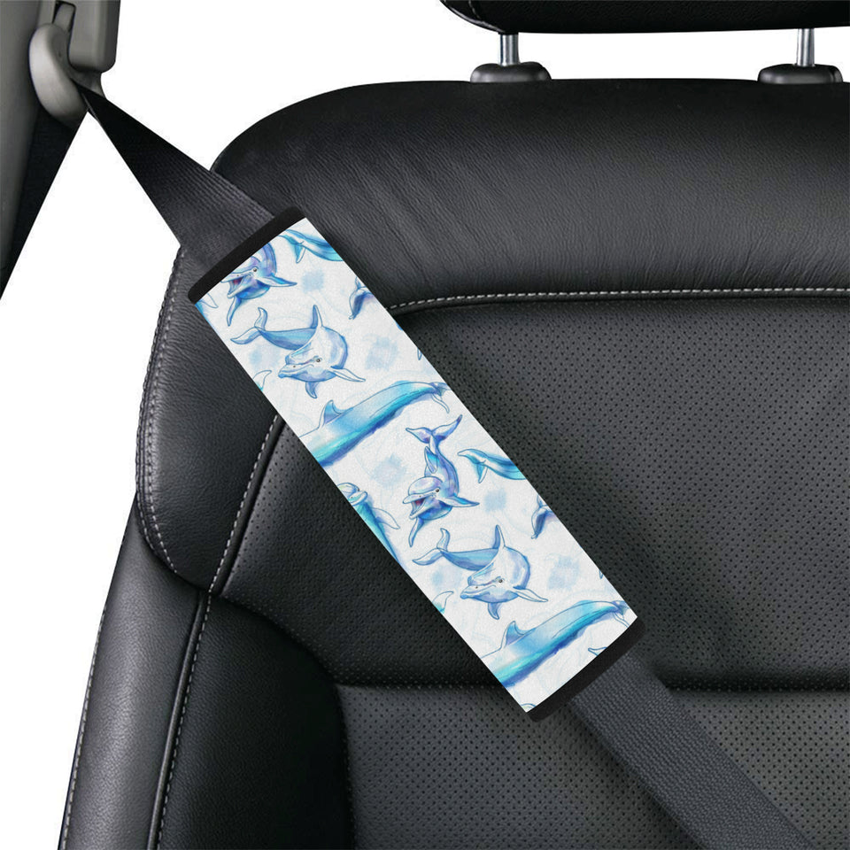 Watercolor dolphin pattern Car Seat Belt Cover