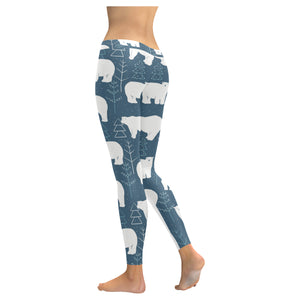 polar bear mother her child pattern Women's Legging Fulfilled In US