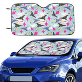 Stingray Pattern Print Design 01 Car Sun Shade