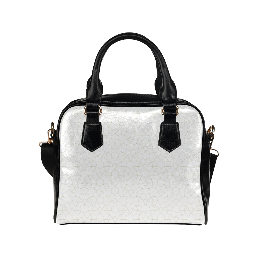 arabic white pattern Shoulder Handbag