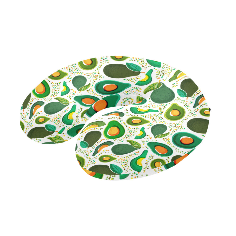 Avocado design pattern U-Shaped Travel Neck Pillow