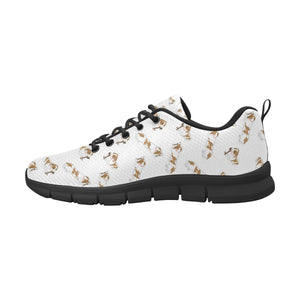 Jack Russel Pattern Print Design 04 Women's Sneaker Shoes