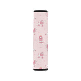 Poodle dog pink color theme Car Seat Belt Cover