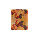 red rooster chicken cock pattern Morphing Mug Heat Changing Mug