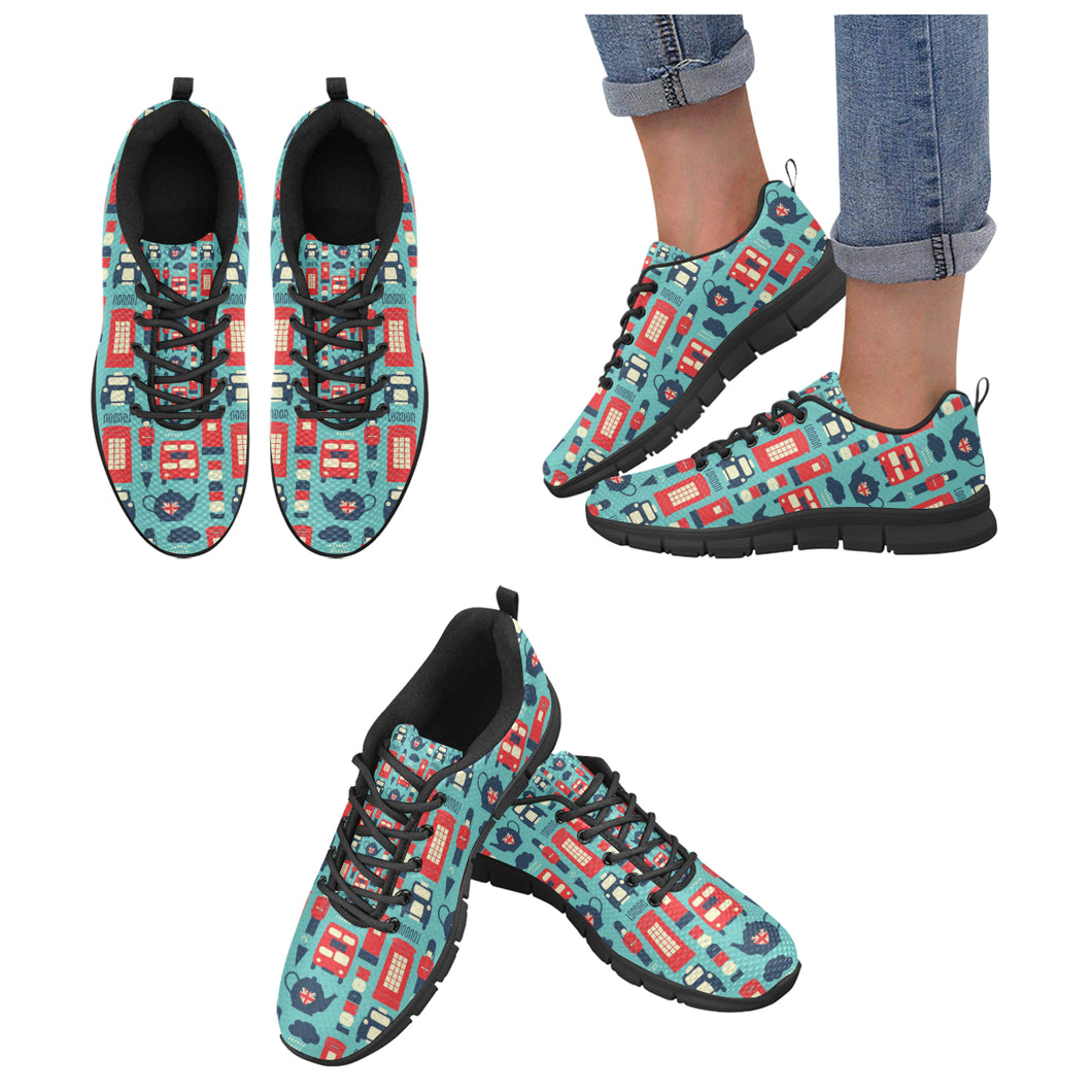 British Pattern Print Design 04 Women's Sneaker Shoes