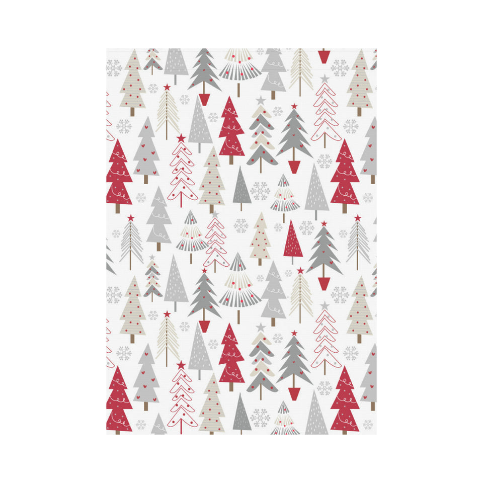 Cute Christmas tree pattern House Flag Garden Flag