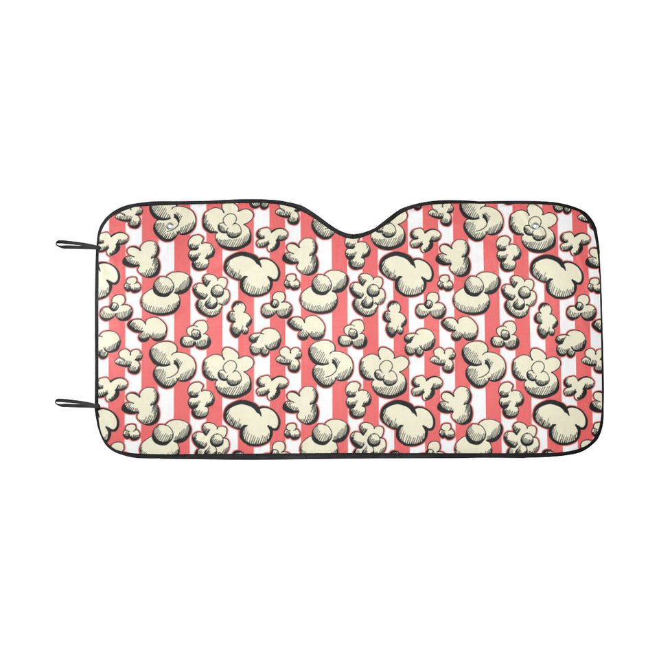 Popcorn Pattern Print Design 05 Car Sun Shade