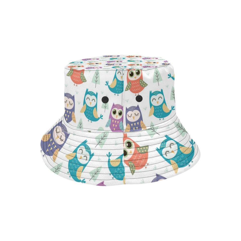 Cute owl pattern Unisex Bucket Hat