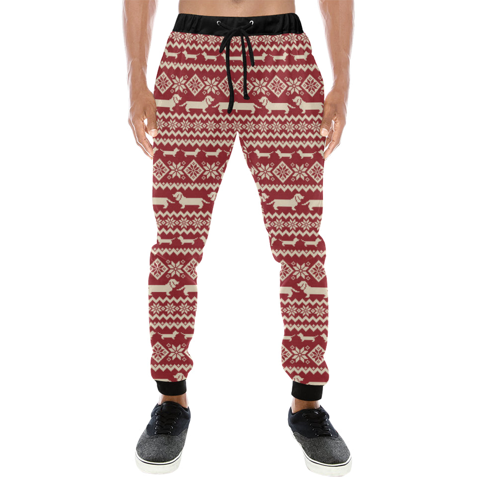 Dachshund Nordic pattern Unisex Casual Sweatpants