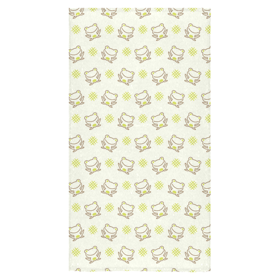 Cute cartoon frog baby pattern Bath Towel