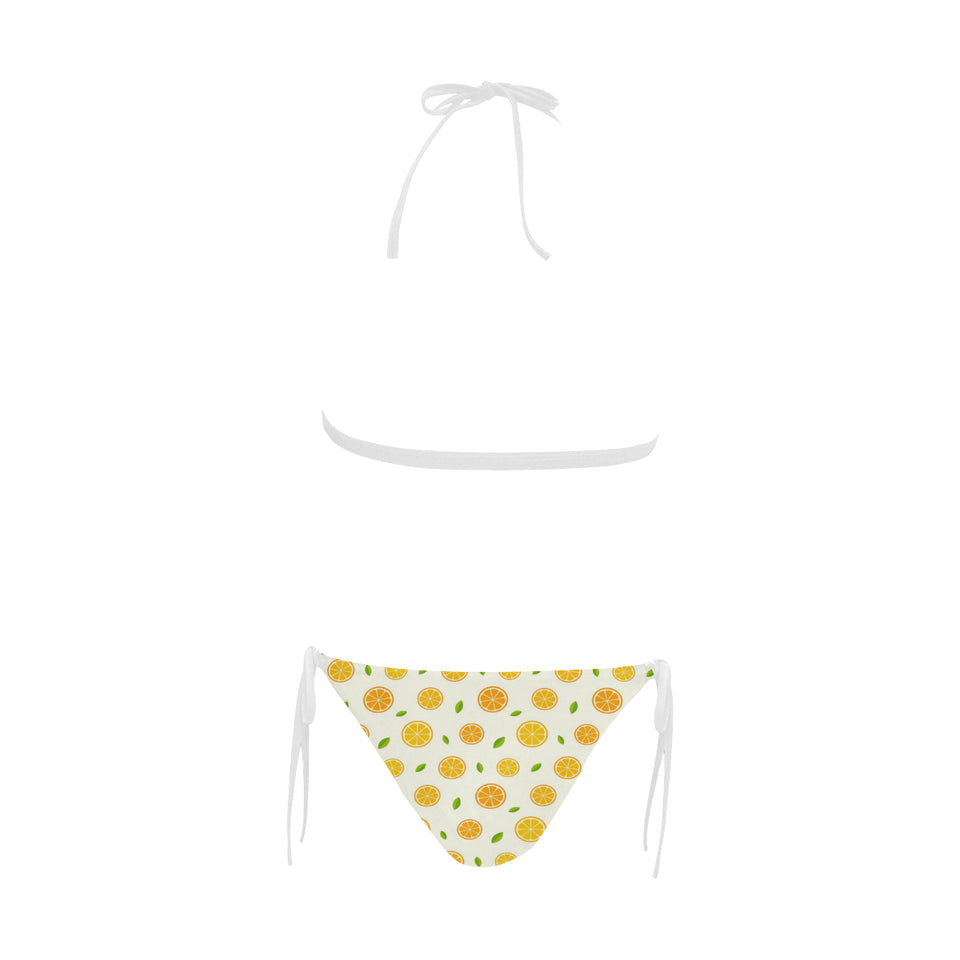oranges leaves pattern Sexy Bikinis Two-Piece Swimsuits