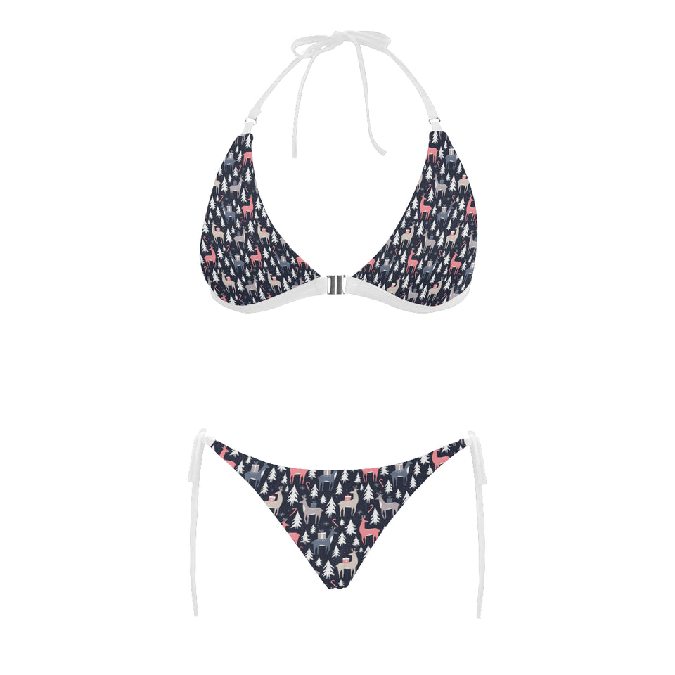 Deers Winter Christmas pattern Sexy Bikinis Two-Piece Swimsuits