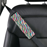 Colorful zebra skin pattern Car Seat Belt Cover