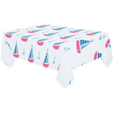 Sailboat anchor pattern Tablecloth