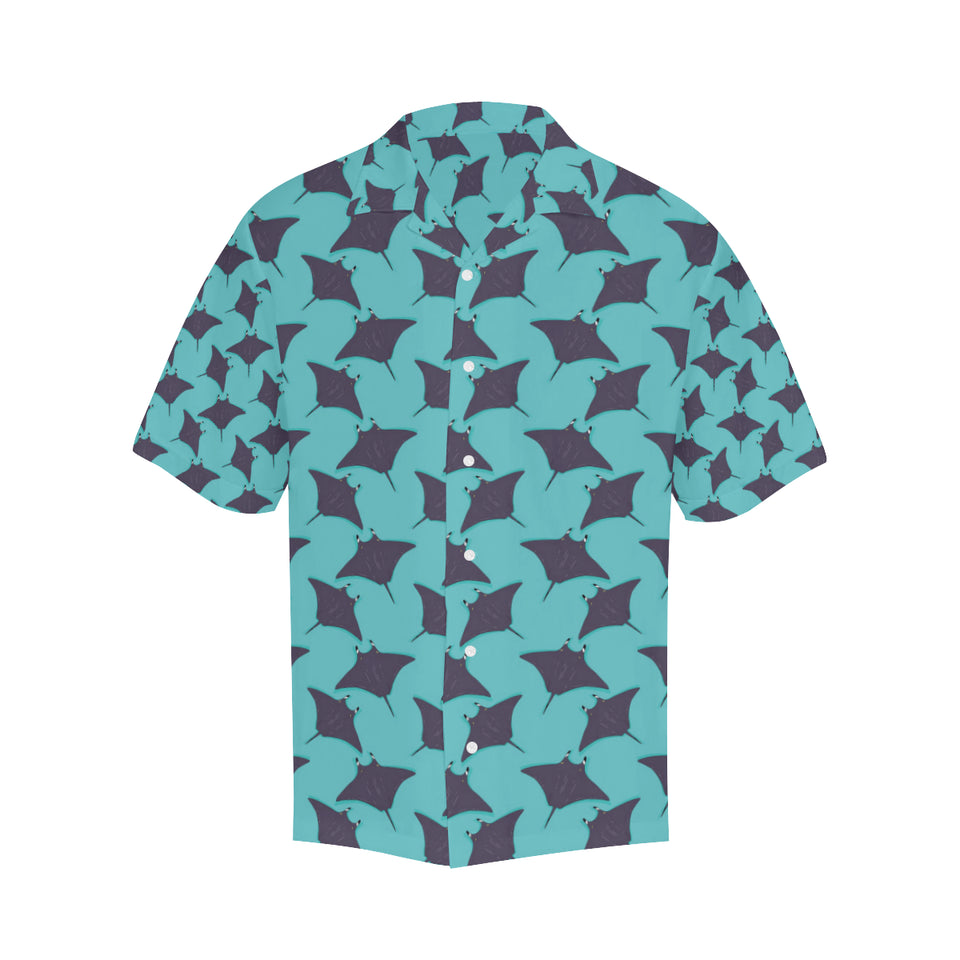 Stingray Pattern Print Design 02 Men's All Over Print Hawaiian Shirt (Model T58)