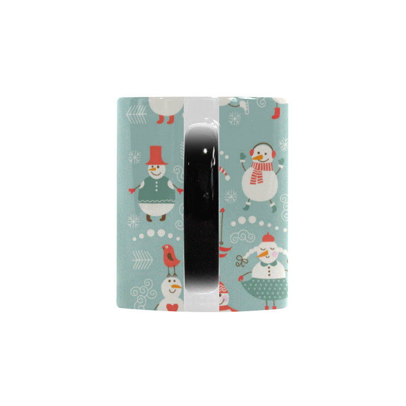Cute snowman pattern Morphing Mug Heat Changing Mug