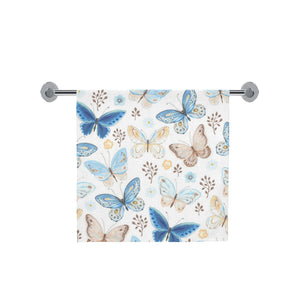 blue butterfly pattern Bath Towel