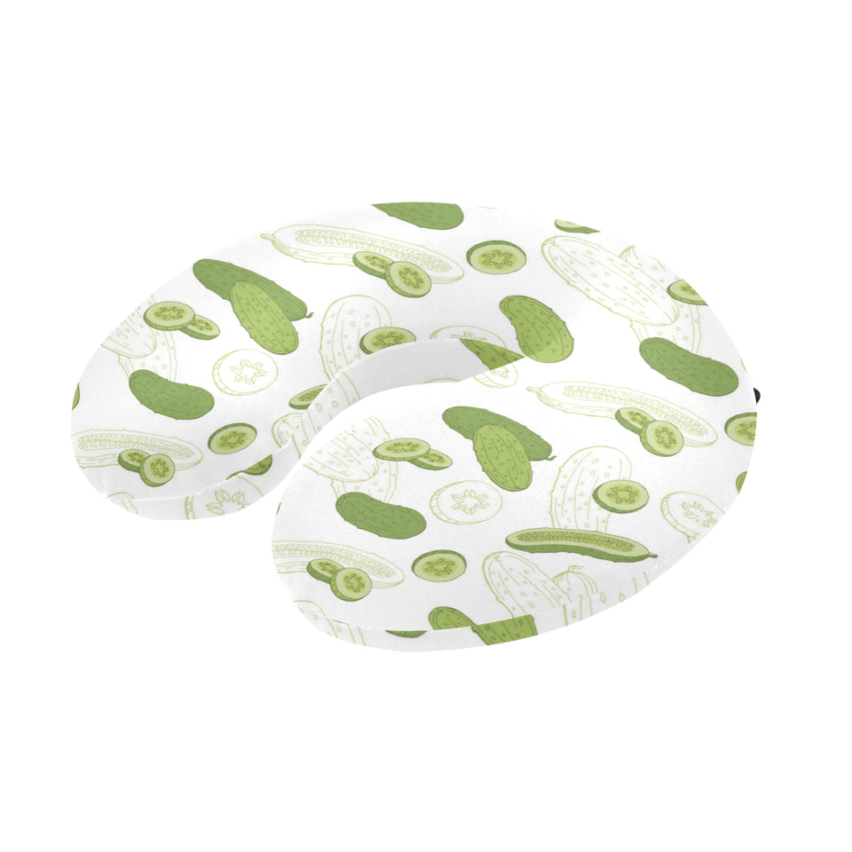 Cucumber sketch pattern U-Shaped Travel Neck Pillow