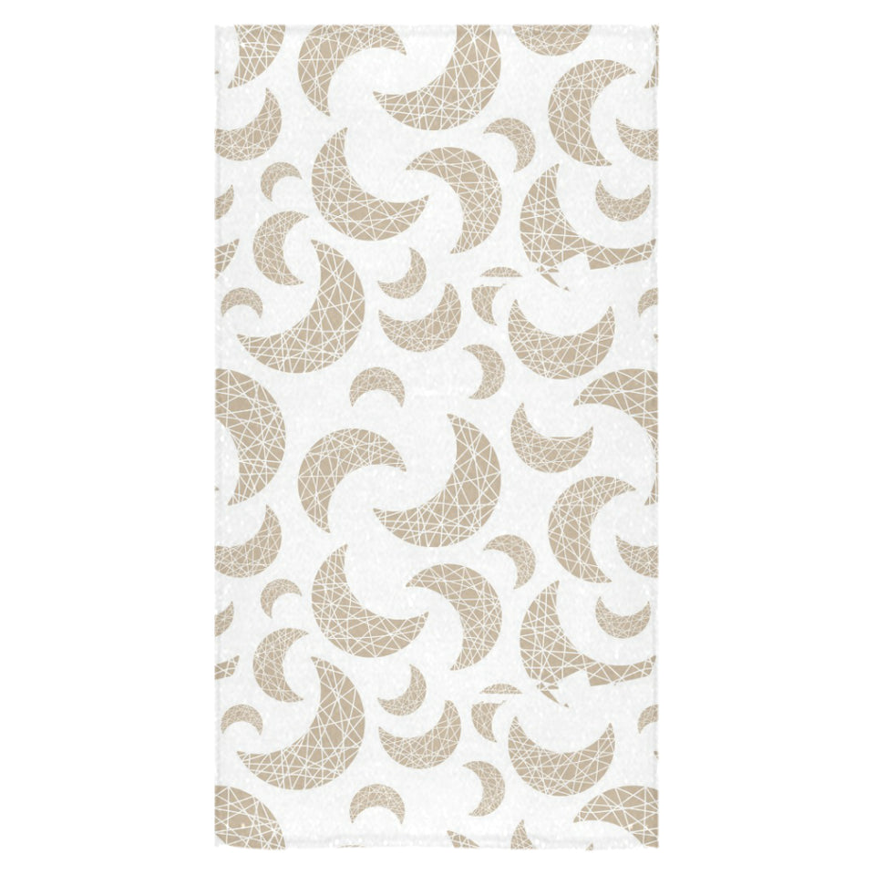 Cool gold moon abstract pattern Bath Towel