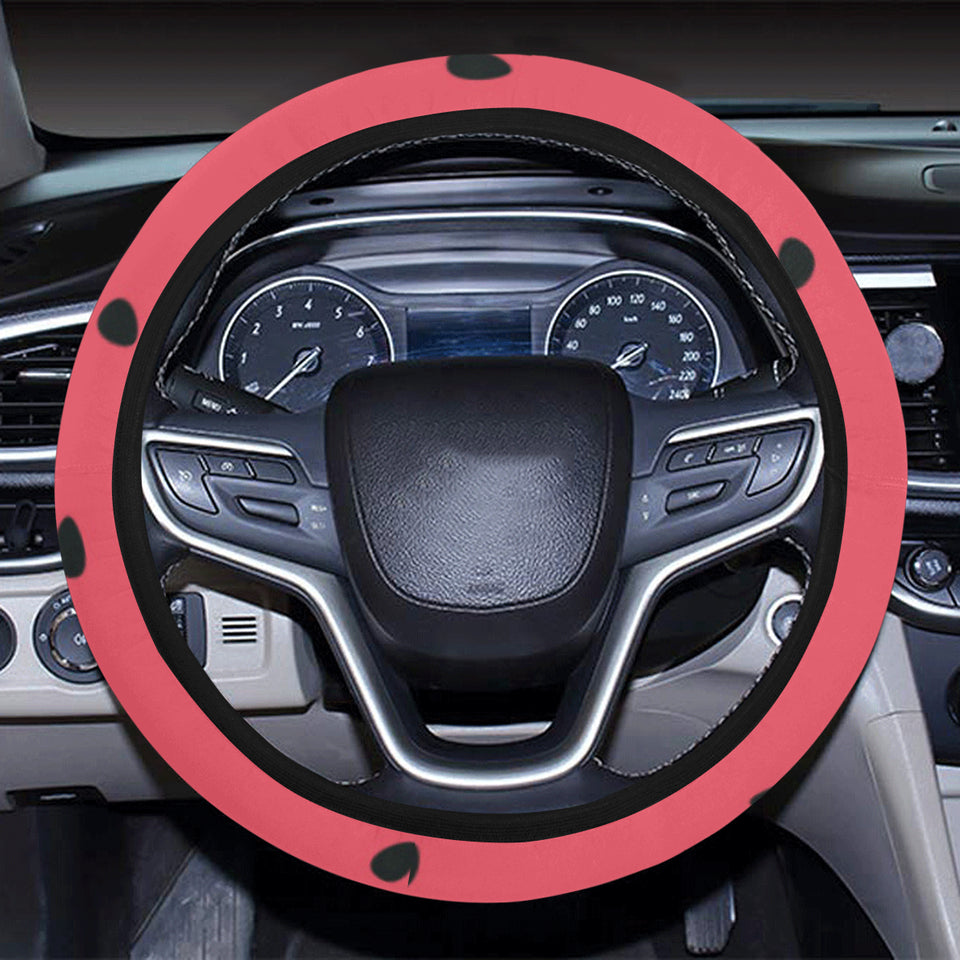 watermelon texture background Car Steering Wheel Cover