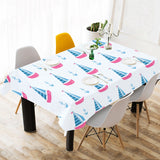 Sailboat anchor pattern Tablecloth
