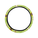 Snail Pattern Print Design 01 Car Steering Wheel Cover