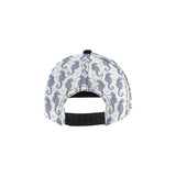 Seahorse pattern background All Over Print Snapback Cap