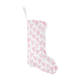 Watercolor pink heart pattern Christmas Stocking