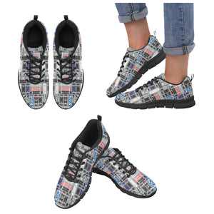 Skate Board Pattern Print Design 04 Women's Sneaker Shoes