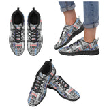 Skate Board Pattern Print Design 04 Women's Sneaker Shoes