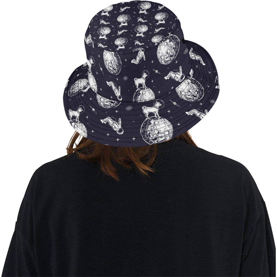 Chihuahua space helmet astronaut pattern Unisex Bucket Hat