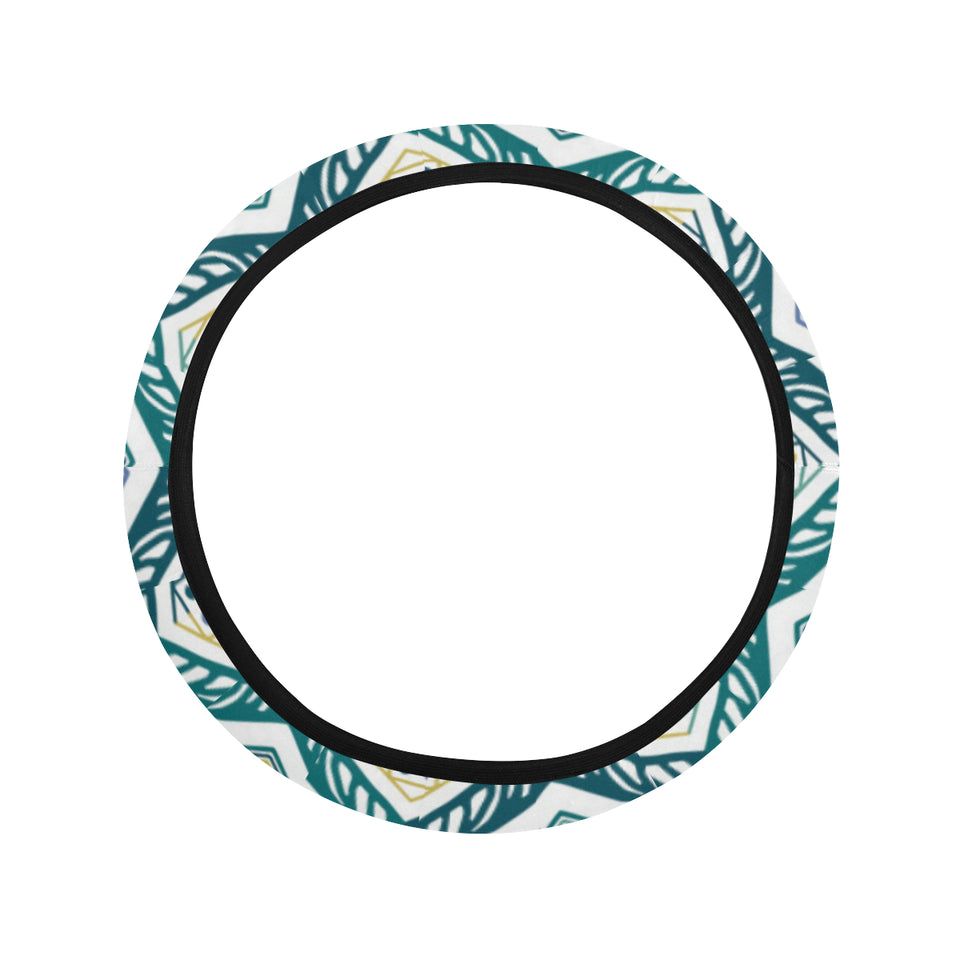 zigzag  chevron paint design pattern Car Steering Wheel Cover