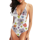 Cute koalas teapots tea Women's One-Piece Swimsuit
