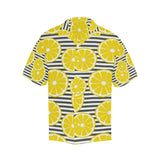 slice of lemon design pattern Men's All Over Print Hawaiian Shirt