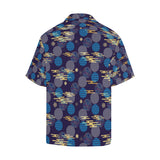 Blue japanese pattern cloud wave flower Men's All Over Print Hawaiian Shirt