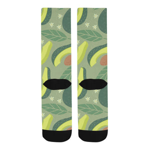 Avocado pattern Crew Socks