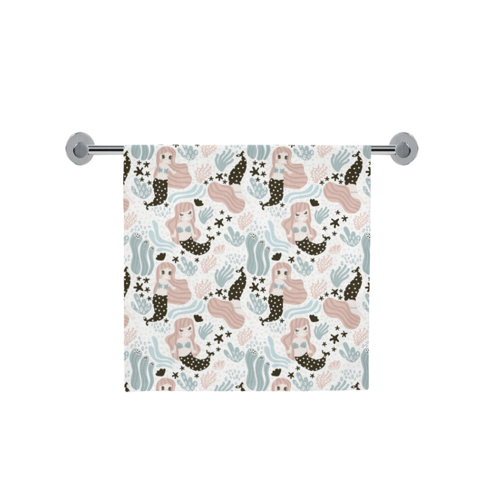 cute mermaid pattern Bath Towel