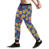 Passion fruit blue background Unisex Casual Sweatpants