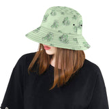broccoli sketch pattern Unisex Bucket Hat