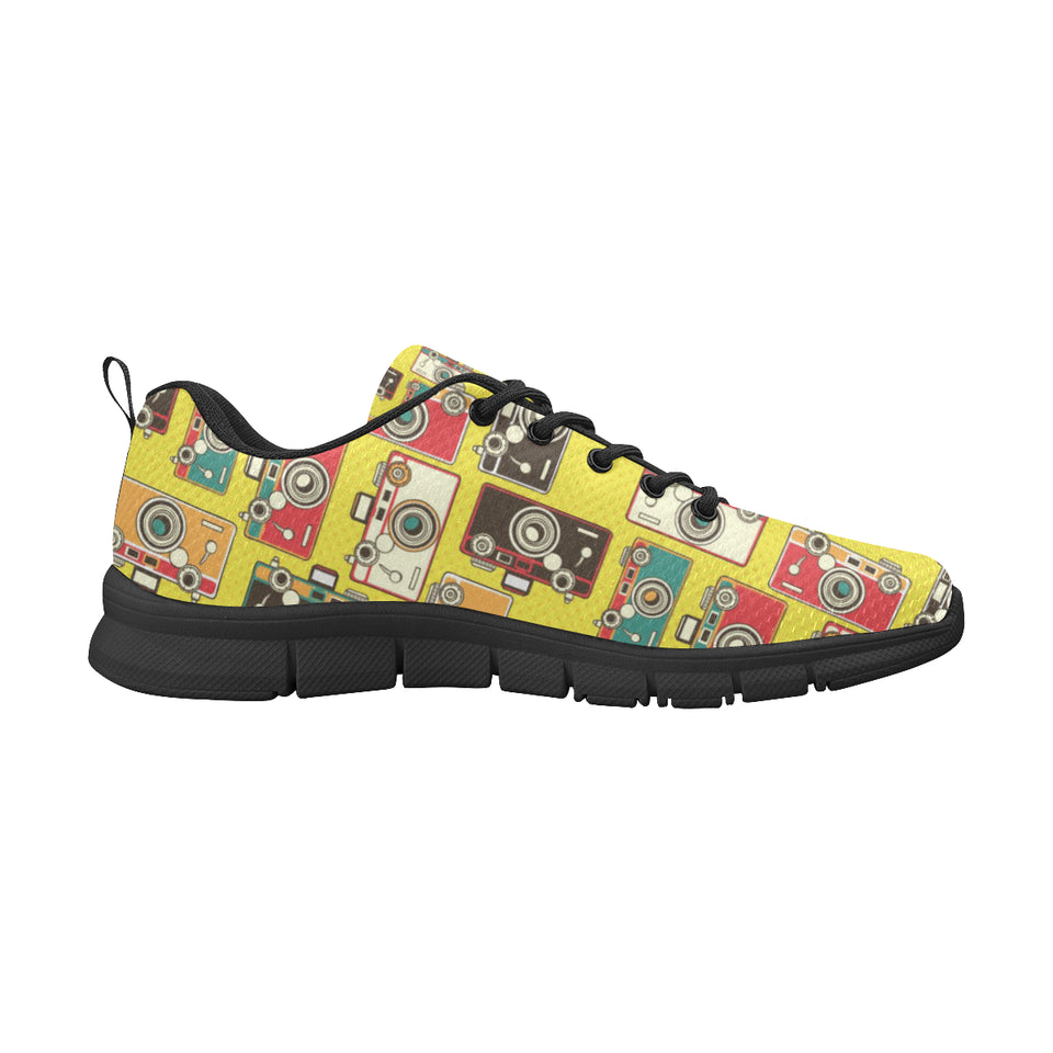 Camera Pattern Print Design 02 Men's Breathable Sneakers ( Model 055)
