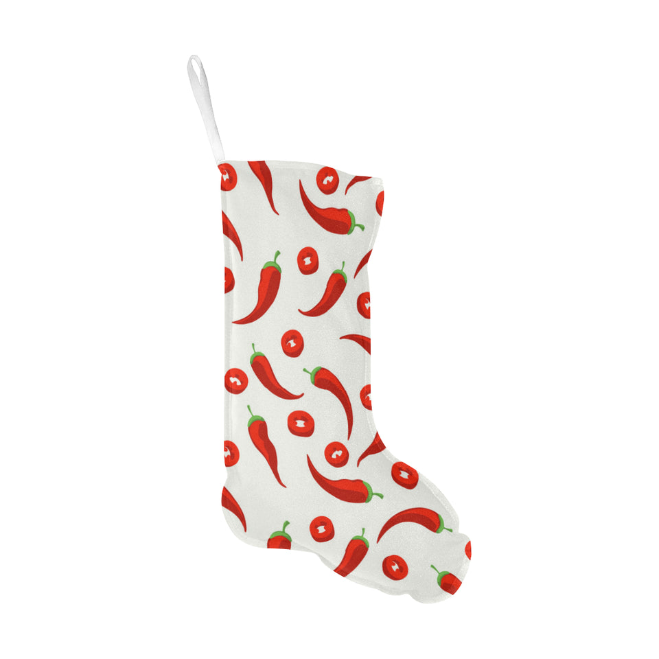 Chili pattern Christmas Stocking