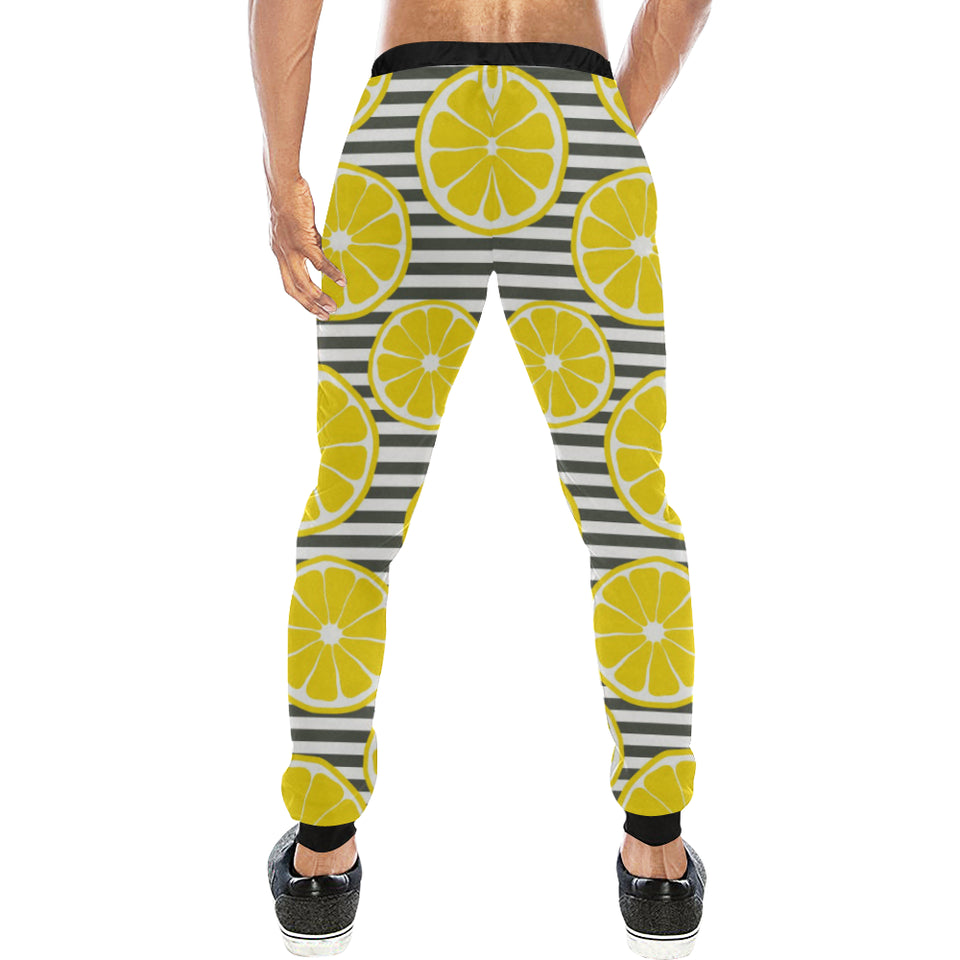 slice of lemon design pattern Unisex Casual Sweatpants