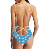 Cute sea lion seal pattern background Women's One-Piece Swimsuit