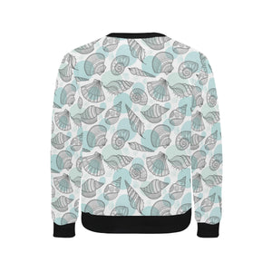 Shell polynesian tribal Men's Crew Neck Sweatshirt