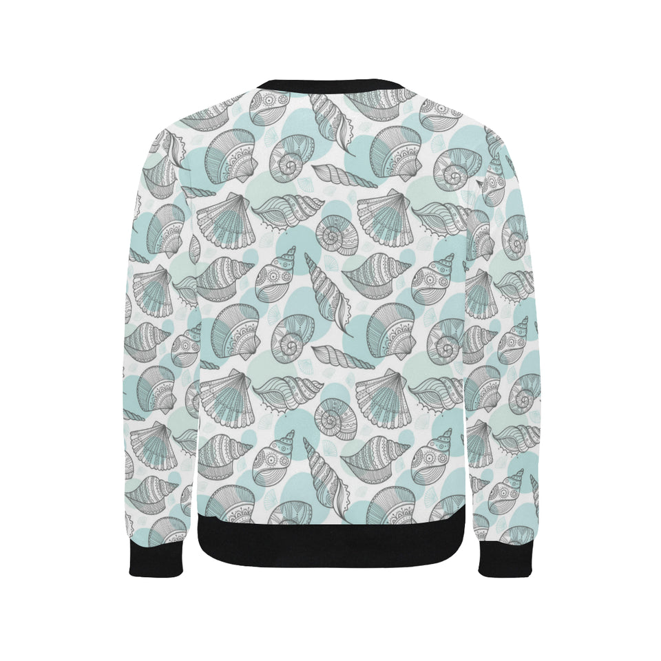 Shell polynesian tribal Men's Crew Neck Sweatshirt