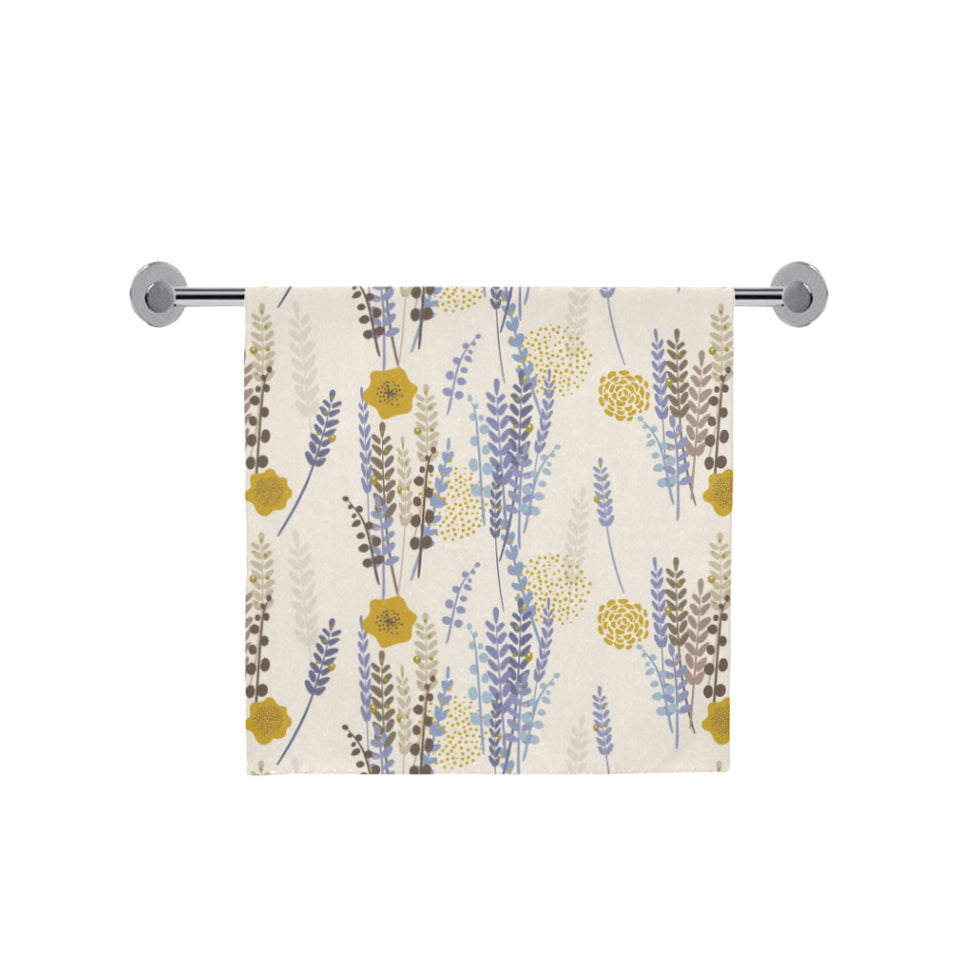 Lavender modern pattern blackground Bath Towel