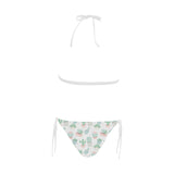 Pastel color cactus pattern Sexy Bikinis Two-Piece Swimsuits