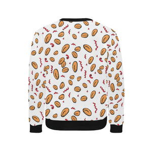 peanuts pattern background Men's Crew Neck Sweatshirt
