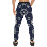 nautical steering wheel design pattern Unisex Casual Sweatpants