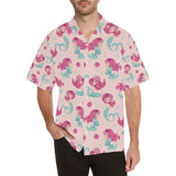 Cute little mermaid pattern Men's All Over Print Hawaiian Shirt